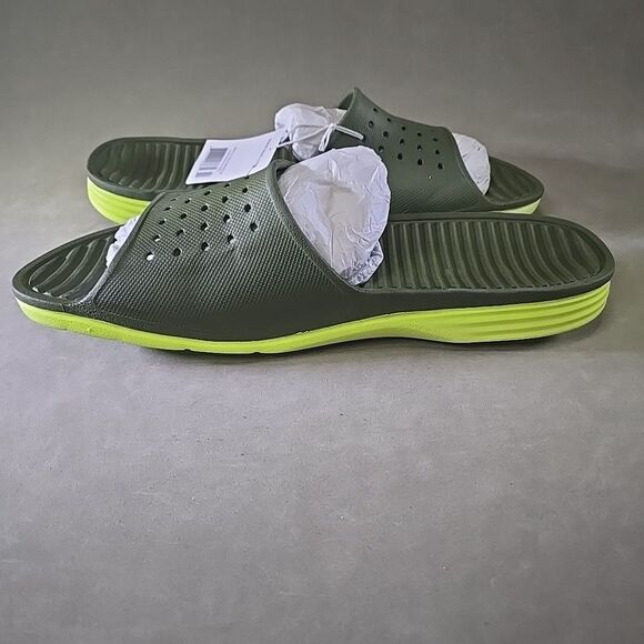 Nike Benassi Solarsoft Men's Size 17 Slides Sandals Black DS 386163-306 - Picture 9 of 10